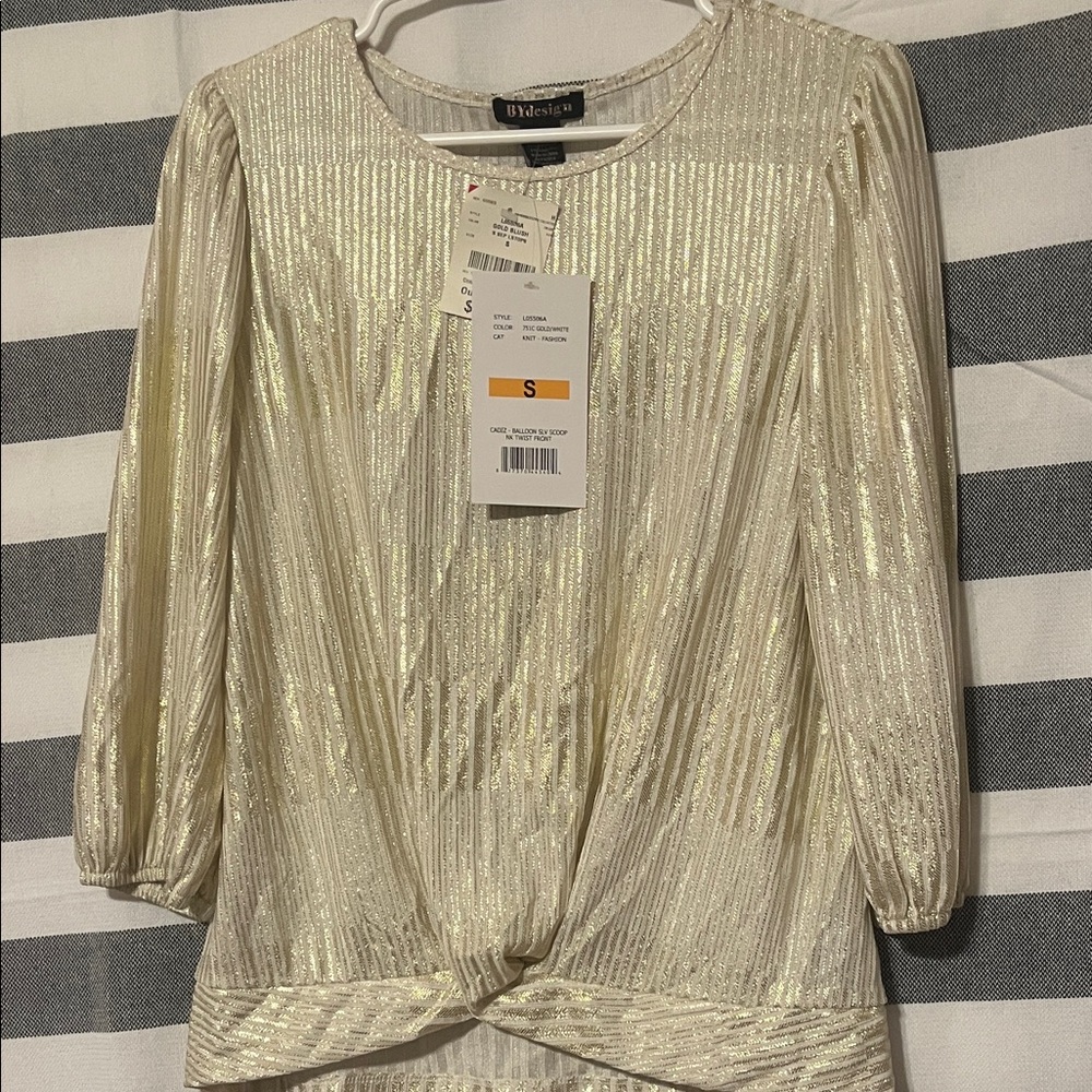 Ivanka Gold Shimmer Blouse